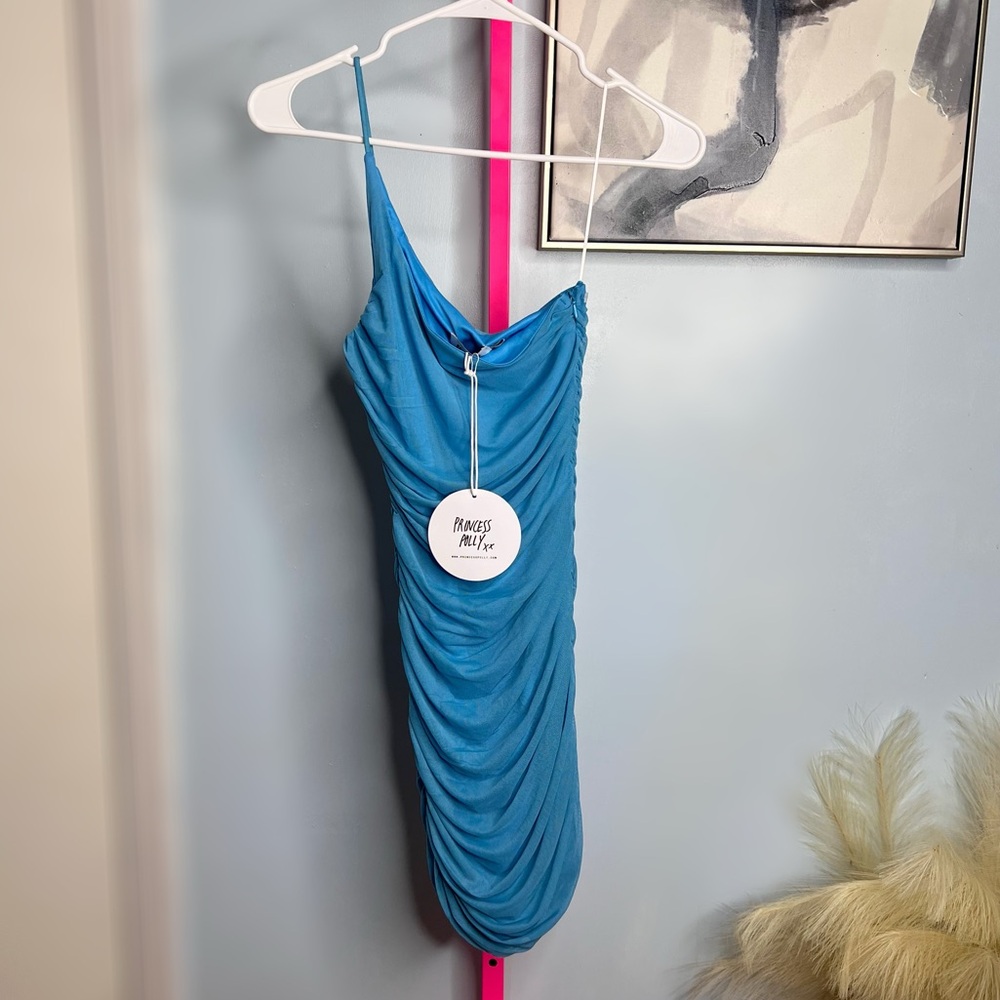 Princess Polly Jocasta Mini Dress in Turquoise size 2 - Picture 6 of 8